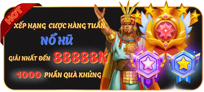 Hình ảnh minh họa trò chơi nổ hũ (slot game) với các biểu tượng may mắn