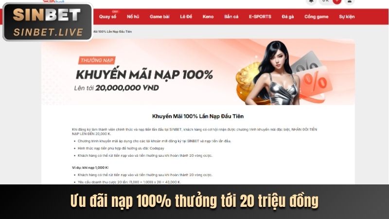 Ưu đãi nạp tiền lần đầu cho xổ số